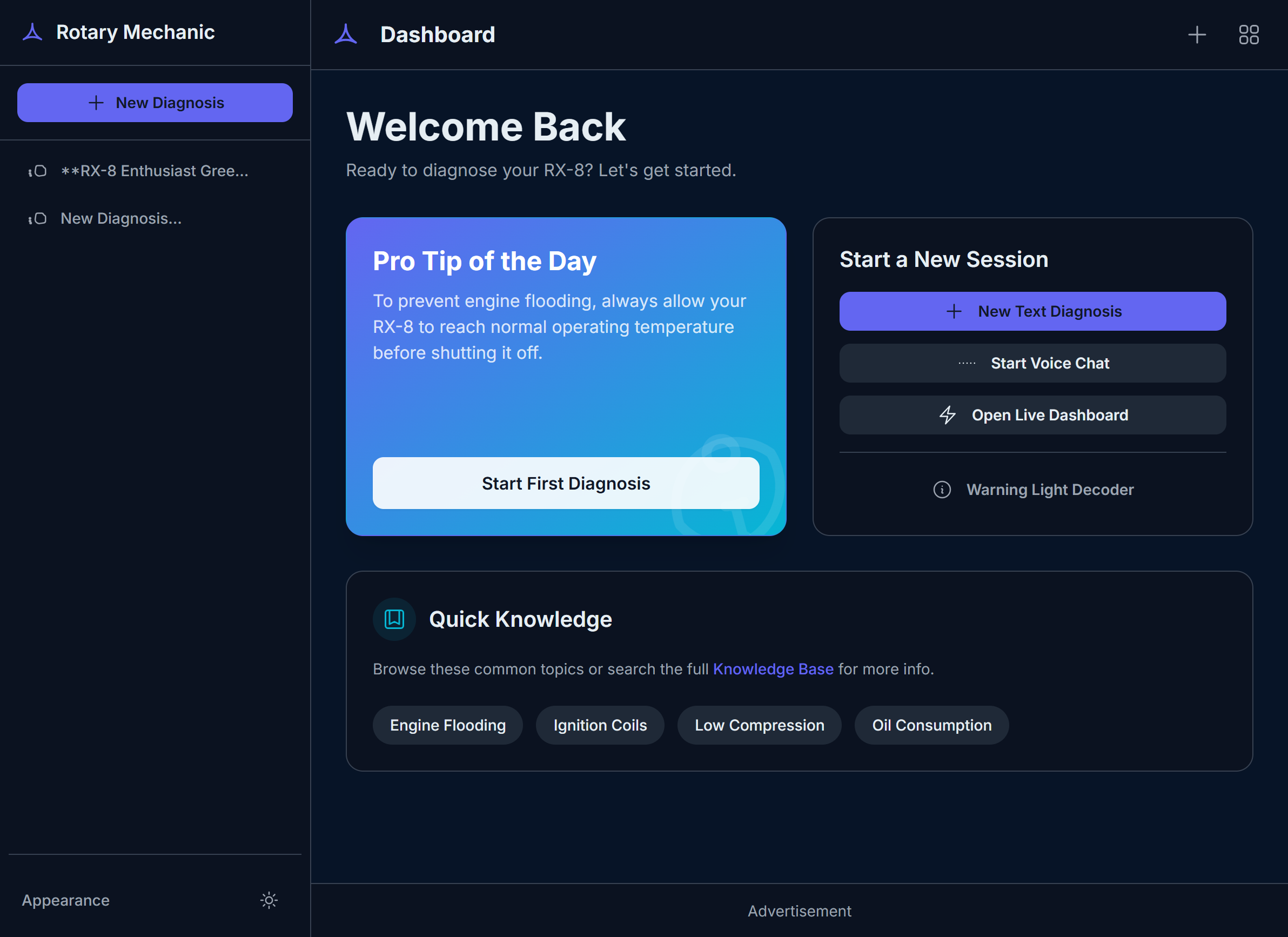 RotorWise AI RX-8 Mechanic
